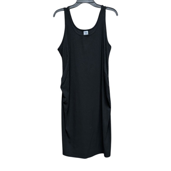 Time & Tru Maternity 2-Piece Black Ribbed Tank Dress‎ Set Large 12-14 NWT - Picture 7 of 12